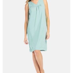 Fishers Finery Women’s Sleeveless Jersey Organic Cotton Night Gown Size Small